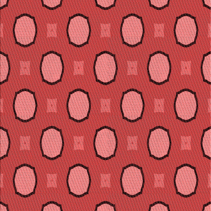 Patterned Red Rug, pat2485rd