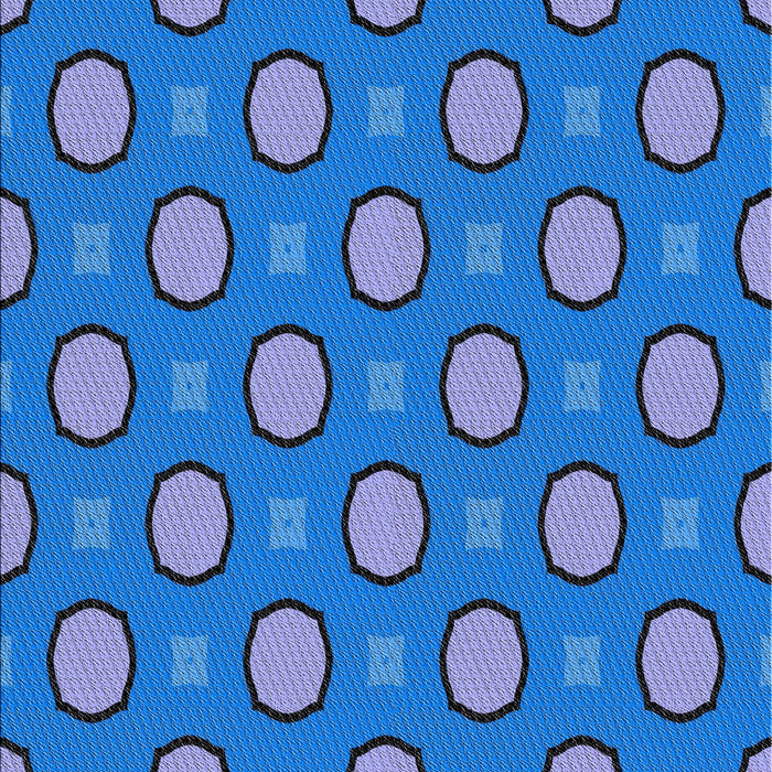 Patterned Blue Novelty Rug, pat2485