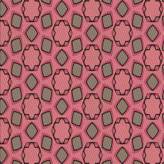 Patterned Red Rug, pat2486brn