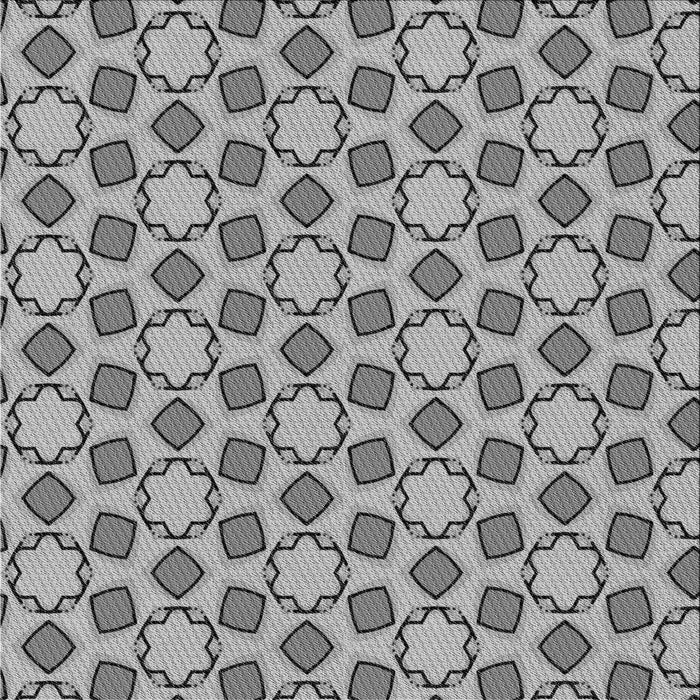 Round Patterned Ash Gray Rug, pat2486gry