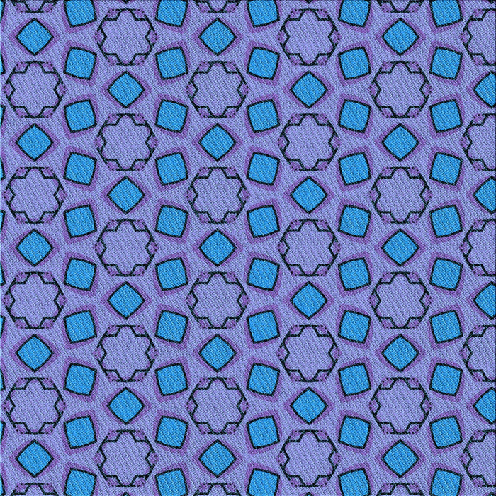 Round Patterned Slate Blue Rug, pat2486lblu