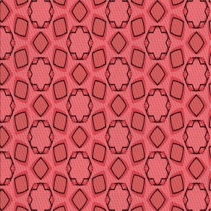 Patterned Red Rug, pat2486rd