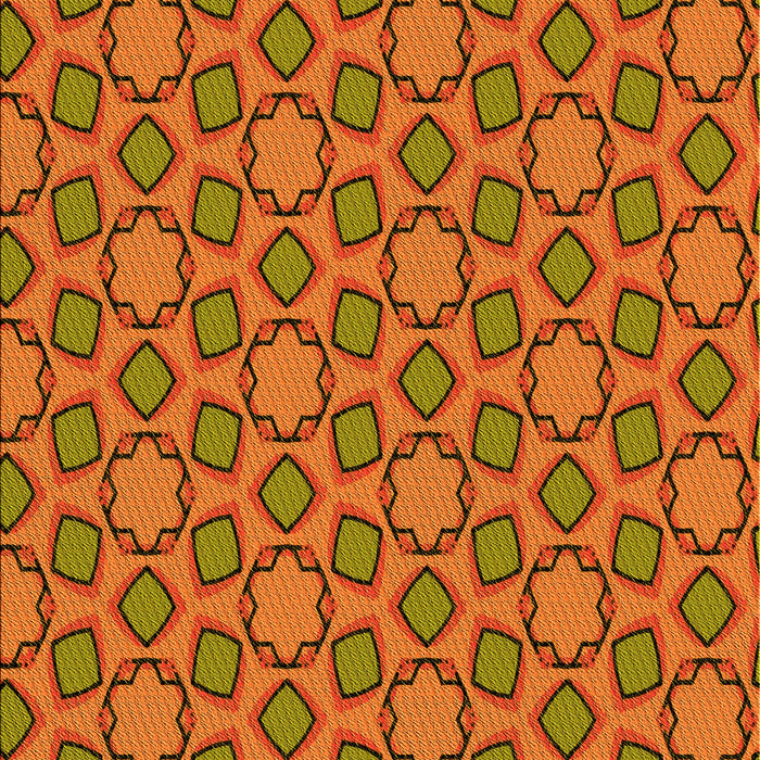 Patterned Red Rug, pat2486yw