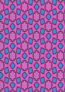 Patterned Violet Red Pink Modern Rug, pat2486