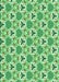 Machine Washable Transitional Green Rug, wshpat2487grn