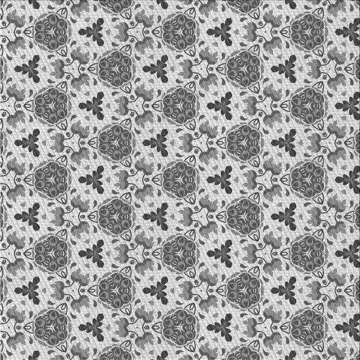 Round Patterned Gray Rug, pat2487gry