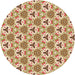 Square Patterned Red Rug, pat2487org