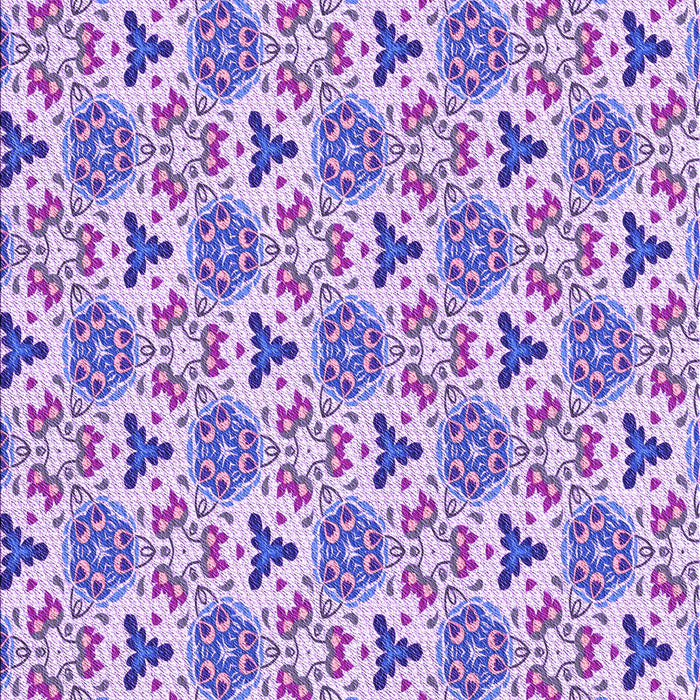 Patterned Blossom Pink Rug, pat2487pur