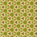 Round Patterned Dark Yellow Green Rug, pat2487yw