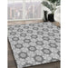 Patterned Gray Rug in Family Room, pat2488gry