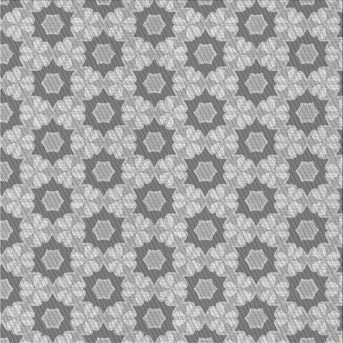 Round Patterned Gray Rug, pat2488gry