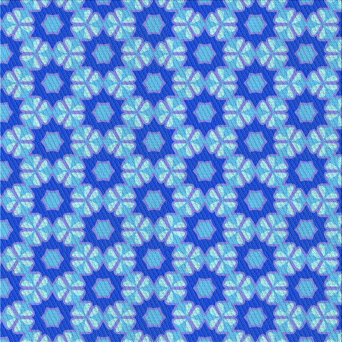 Round Patterned Diamond Blue Rug, pat2488lblu