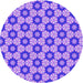 Square Patterned Bright Lilac Purple Rug, pat2488pur