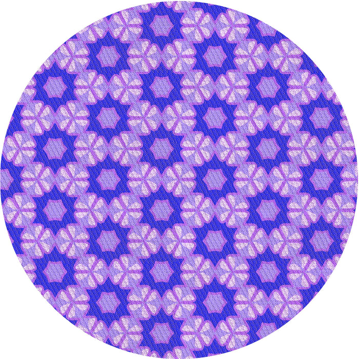 Square Machine Washable Transitional Bright Lilac Purple Rug in a Living Room, wshpat2488pur