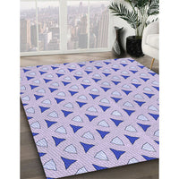 Patterned Purple Rug, pat2489blu