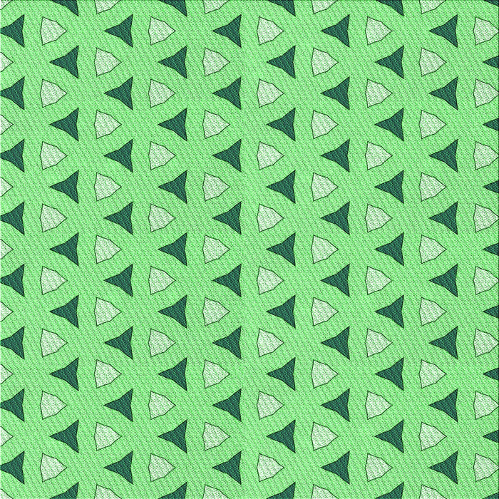 Round Patterned Green Rug, pat2489grn