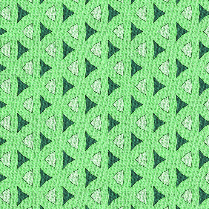 Machine Washable Transitional Green Rug, wshpat2489grn