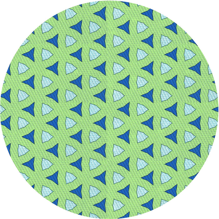 Square Machine Washable Transitional Medium Sea Green Rug in a Living Room, wshpat2489lblu