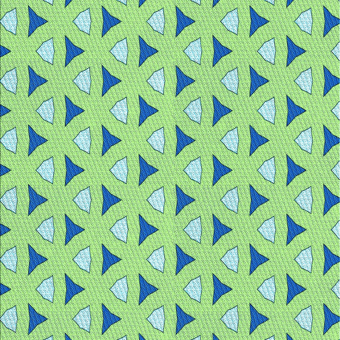 Patterned Medium Sea Green Rug, pat2489lblu