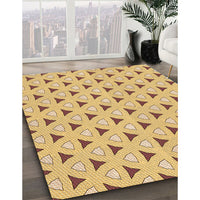 Patterned Orange Rug, pat2489org