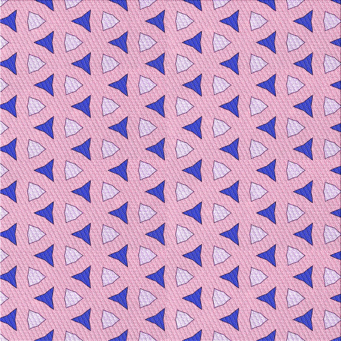 Round Patterned Blossom Pink Rug, pat2489pur