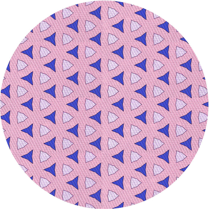 Square Patterned Blossom Pink Rug, pat2489pur