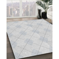 Patterned Dark Gray Novelty Rug, pat248