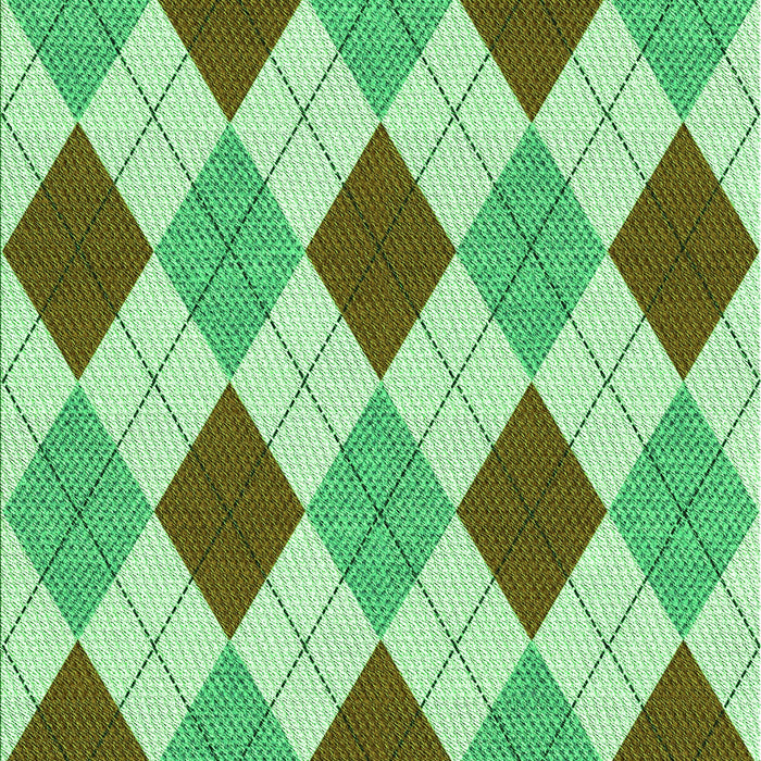 Patterned Green Rug, pat249grn