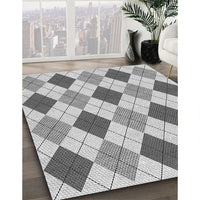 Patterned Light Gray Rug, pat249gry