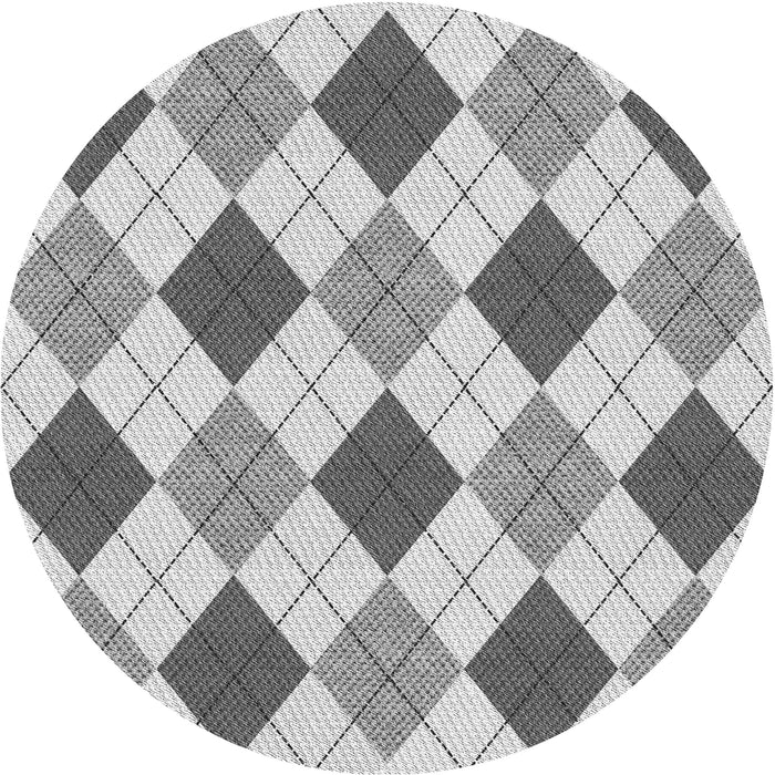 Square Patterned Light Gray Rug, pat249gry