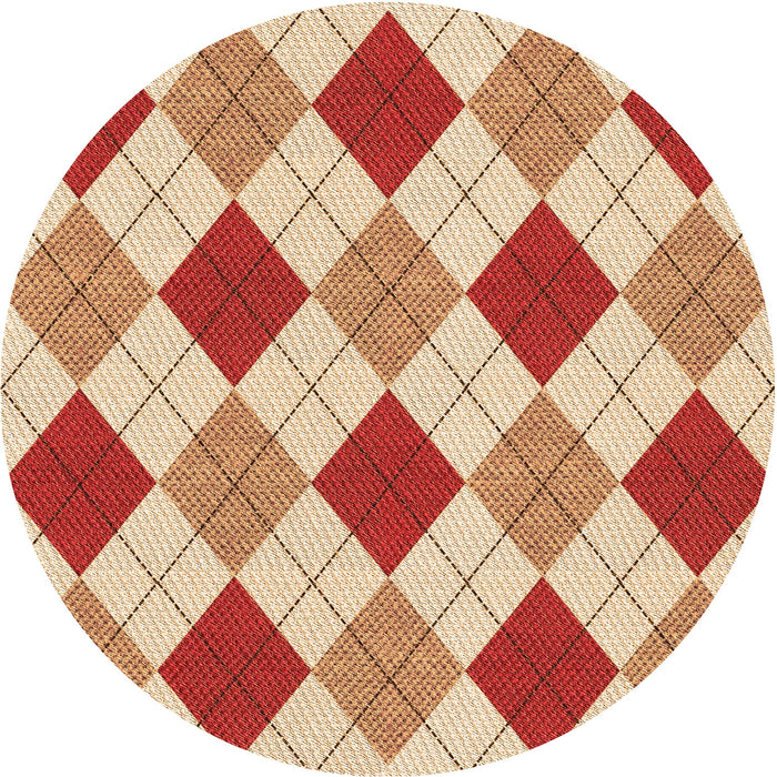 Square Machine Washable Transitional Red Rug in a Living Room, wshpat249org