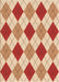 Patterned Red Rug, pat249org