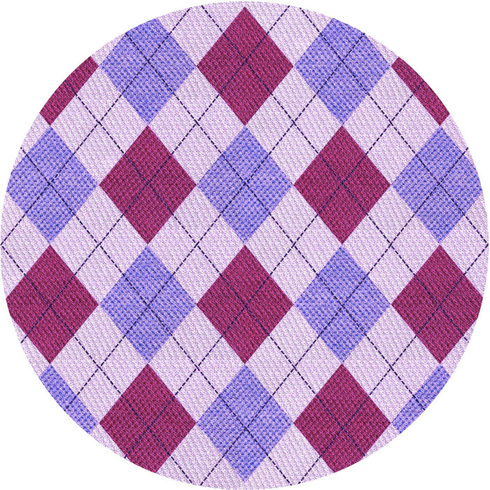 Square Patterned Orchid Purple Rug, pat249pur