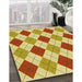 Machine Washable Transitional Chrome Gold Yellow Rug in a Family Room, wshpat249yw