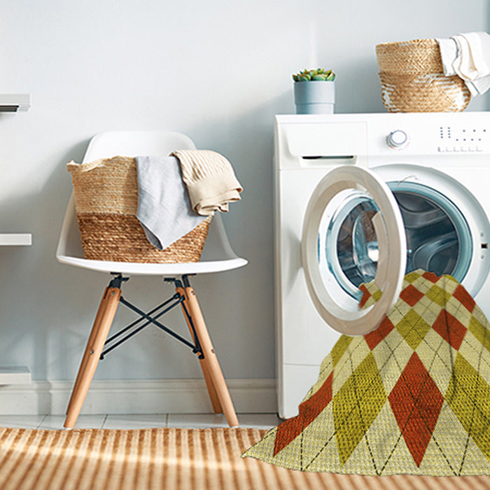 Machine Washable Transitional Chrome Gold Yellow Rug in a Washing Machine, wshpat249yw