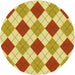 Square Patterned Chrome Gold Yellow Rug, pat249yw