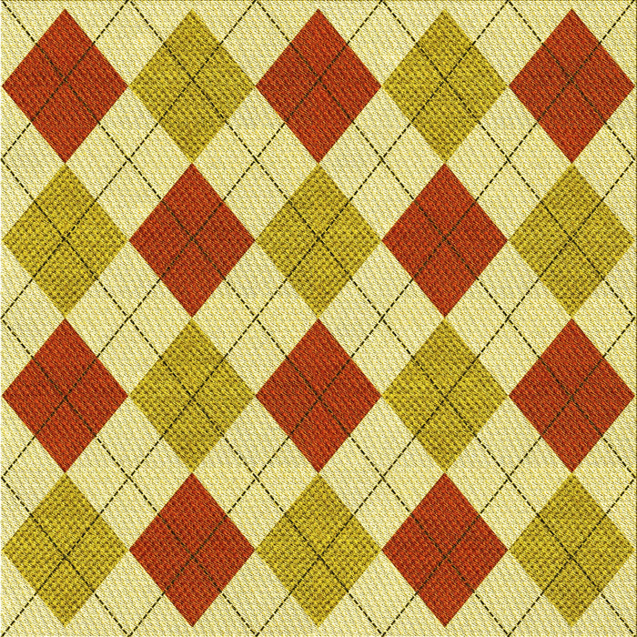 Round Patterned Chrome Gold Yellow Rug, pat249yw