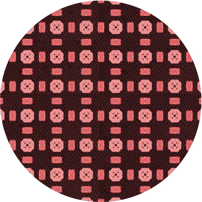 Square Machine Washable Transitional Dark Scarlet Red Rug in a Living Room, wshpat2490rd