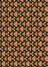 Patterned Orange Rug, pat2491brn