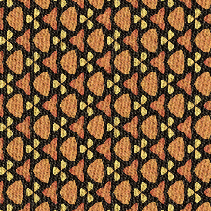 Patterned Orange Rug, pat2491brn