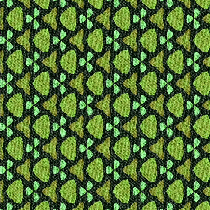 Patterned Dark Forest Green Rug, pat2491grn