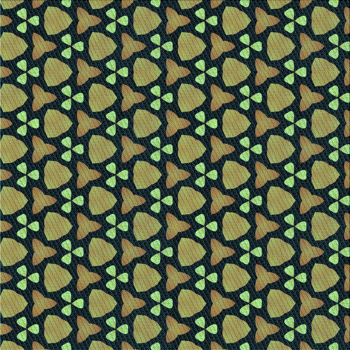 Round Patterned Dark Slate Grey Green Rug, pat2491lblu