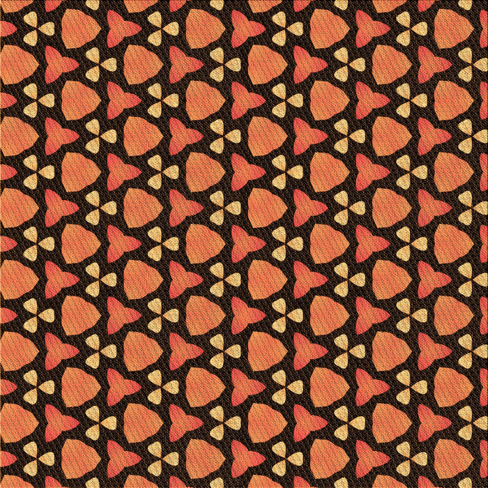 Round Machine Washable Transitional Orange Rug, wshpat2491org