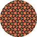Square Machine Washable Transitional Orange Rug in a Living Room, wshpat2491org
