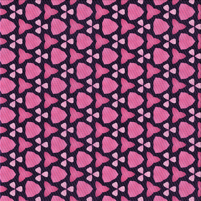 Round Patterned Neon Pink Rug, pat2491pur