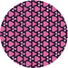 Square Machine Washable Transitional Neon Pink Rug in a Living Room, wshpat2491pur