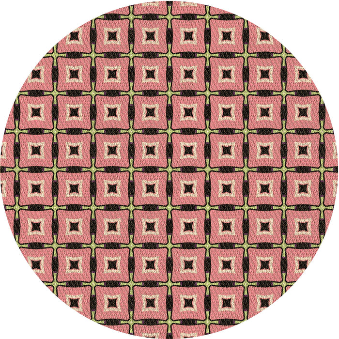 Square Machine Washable Transitional Brown Red Rug in a Living Room, wshpat2492brn