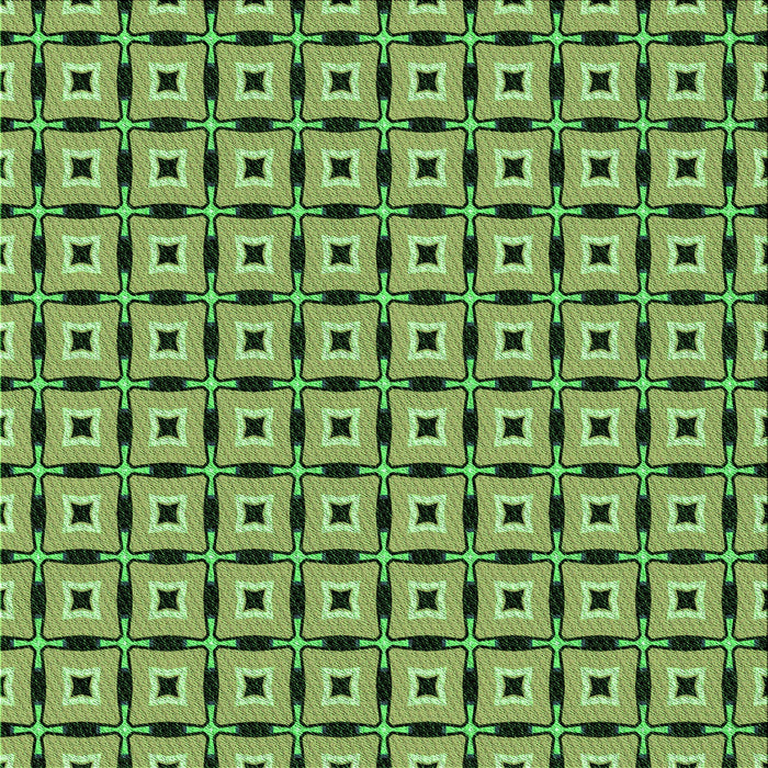 Round Patterned Seaweed Green Rug, pat2492grn