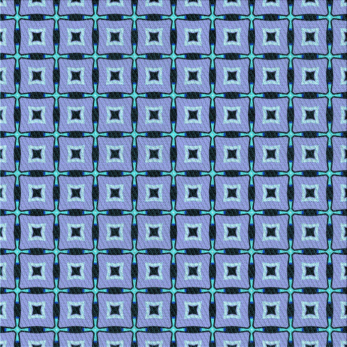 Round Patterned Crystal Blue Rug, pat2492lblu