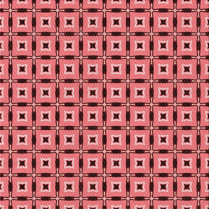 Round Patterned Pastel Red Pink Rug, pat2492rd